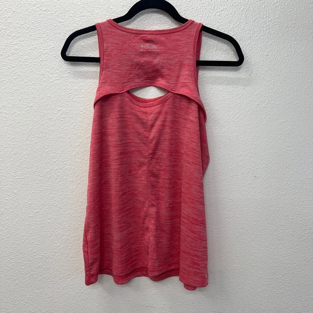 Columbia red sweat activated cooling omni free zero tank womens Size: L - Picture 8 of 9